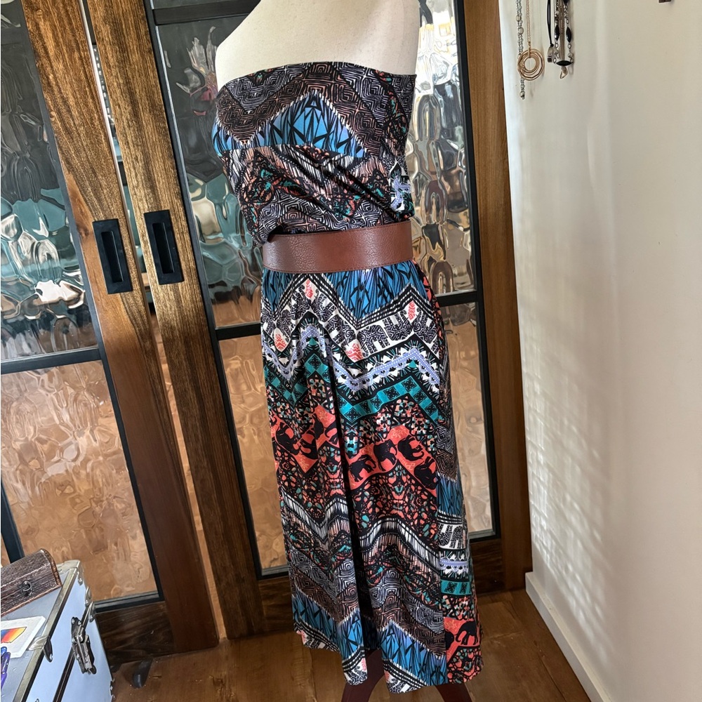 Boho Tribal Maxi Skirt without Belt